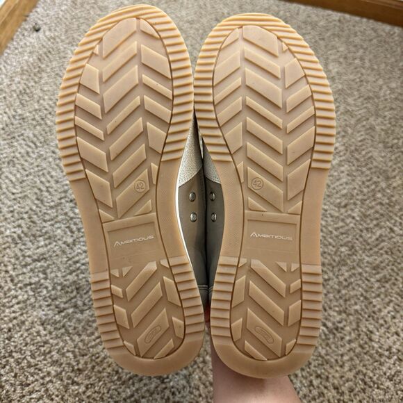 Ambitious Men's Slow Lace-Up Sneaker Leather Neutral EU Size 42 EUC - Picture 13 of 14